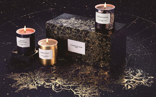 新光三越MAISON CHRISTIAN DIOR 2022迷你蜡烛3件组，推荐价5300元（台中中港店）。（新光三越提供）