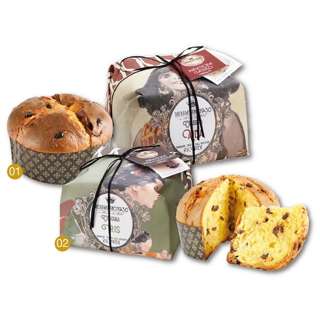 新光三越扣1万点skm points兑换「Aida米兰传统帕内朵尼麵包／Iris巧克力与西洋梨风味帕内朵尼麵包」限量1000份。（新光三越提供）