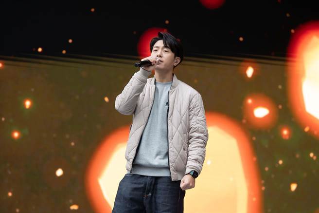 韦礼安今天率先登场彩排。（TVBS提供）