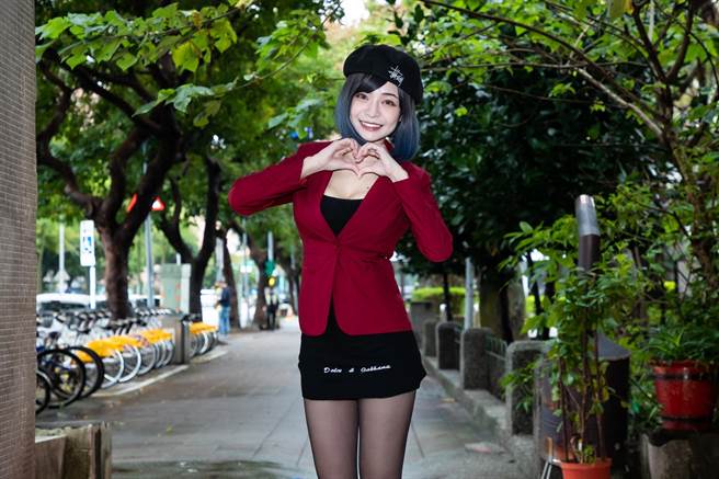 「雪乳战神」郭鬼鬼今天担任「红心字会」公益大使。（红心字会提供）