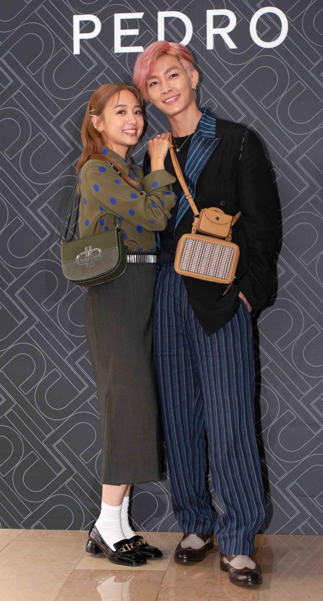 炎亚纶与吴映洁公认是影艺圈最佳CP檔，出席PEDRO新店开幕公开放闪。（吴松翰摄）