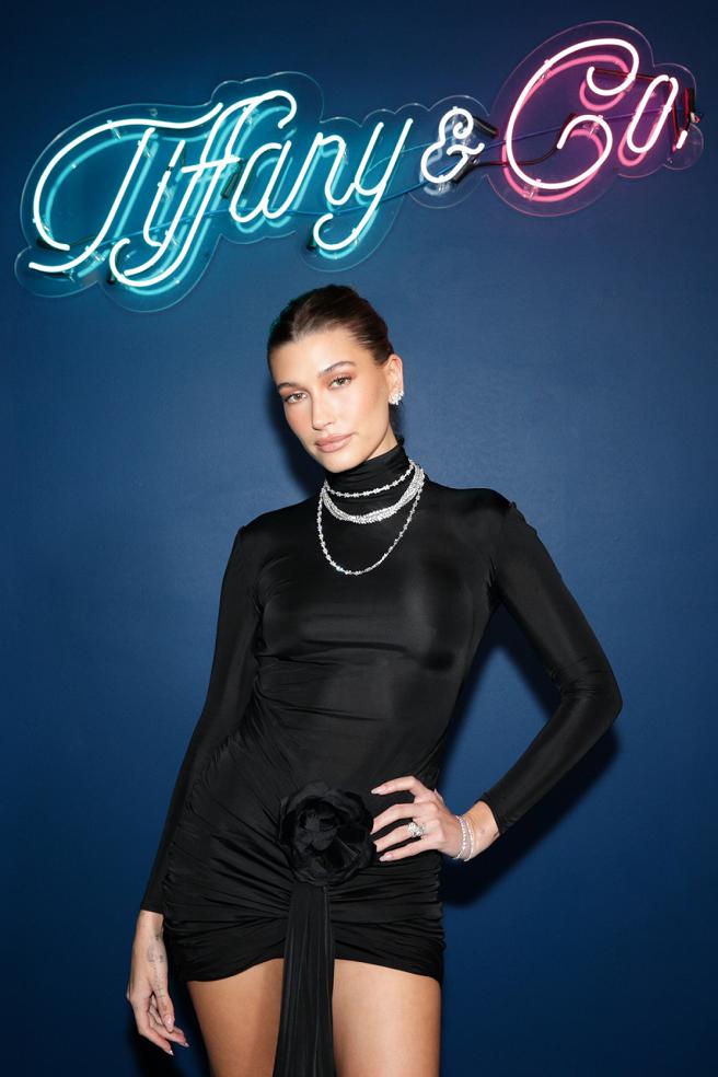 名模海莉鲍德温出席TIFFANY迈阿密快闪店开幕。 （Tiffany & Co.提供）