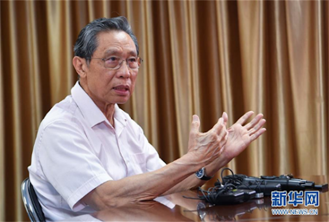 中国工程院士锺南山。（新华社／资料照）