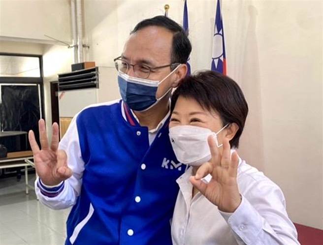 港媒表示，朱立伦想挑战2024需要拉拢卢秀燕。（张亦惠摄）