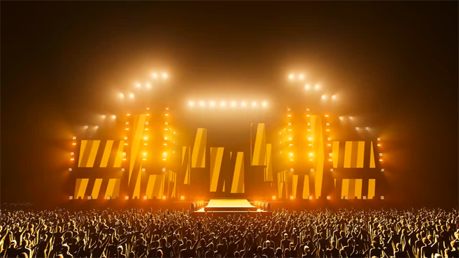 高市府11日公開雙面舞台的3D模擬影片，直接帶領大家前進舞台搖滾區，高市府強調，跨年雙面舞台的魅力，一定要親臨現場才知道。（高市府新聞局提供／洪浩軒高雄傳真）