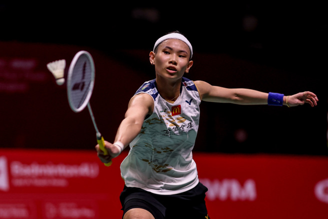 戴资颖奋力回击。（Badminton Photo提供）