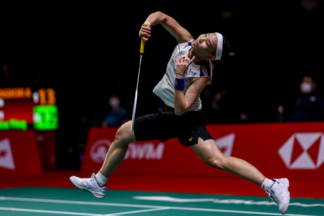 戴资颖奋力回击。（Badminton Photo提供）