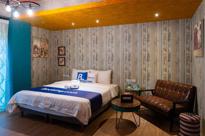 宜兰「冬山乡」「飞旅宿」以缤纷色彩打造充满设计感又温馨的梦想基地。(图片由Booking.com提供)