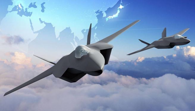 日、英、义将联手研制6代战机，此为艺术家笔下的示意图。（日本防卫省）
