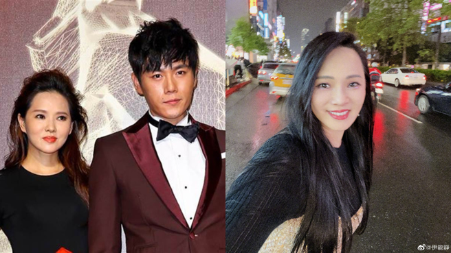 伊能静和演员老公秦昊(右)爆出婚变。(图/中时资料照、伊能静 微博)