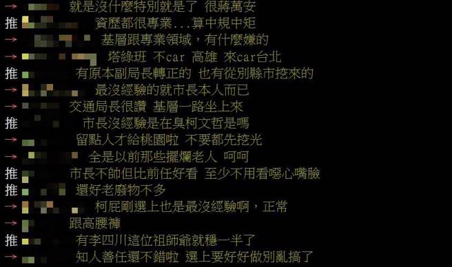 Ptt網友留言。（圖 / 擷取自Ptt）