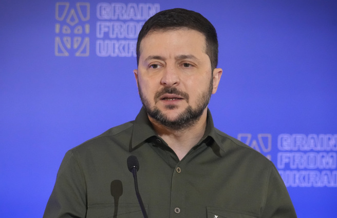 烏克蘭總統澤倫斯基。（圖／美聯社）