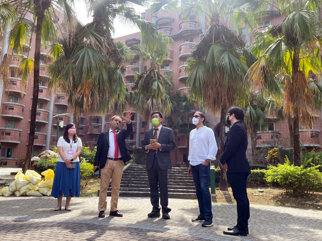 義守大學具渡假村氛圍的學生宿舍，鄰近購物中心提供便利的生活機能，提供優質居住品質。(照片/義守大學提供)