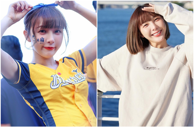 中信兄弟啦啦队成员林可（LINK）。(林可Link脸书)