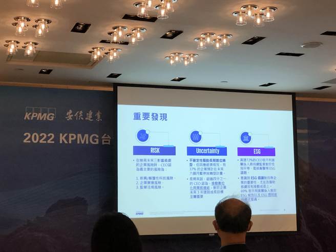 KPMG安侯建业公布《2022台湾CEO前瞻大调查》(图／吴静君摄)