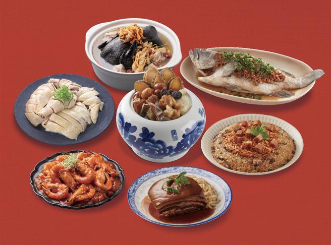 SOGO敦化馆开饭川食堂外带年菜七品，5988元。（SOGO提供）