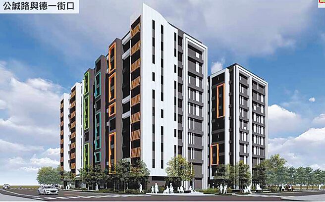 南投县首批社会住宅「公诚安居」，将兴建地下2楼、地上10层楼高的2栋建筑物，1至3房共260户供租赁。（民眾提供／杨静茹南投传真）