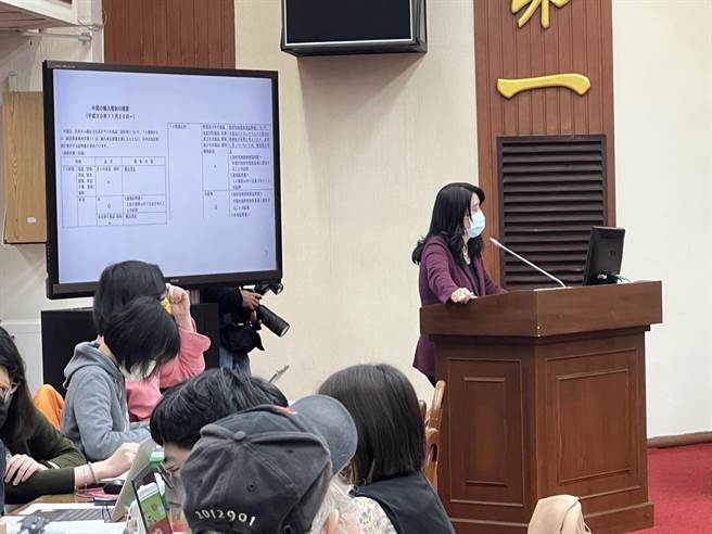 国民党立法委员李贵敏在财政委员会质询时提出，从图片看到台湾蛋价直线上升，而日本蛋价今年下降，这也呼应民间所说「蛋价居高不下，农委会只能装死？」（游念育摄）