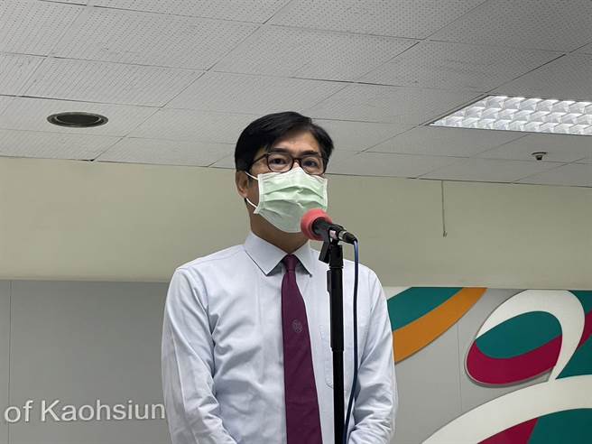 陈其迈14日回到市府召开市政会议、防疫会议。（洪浩轩摄）