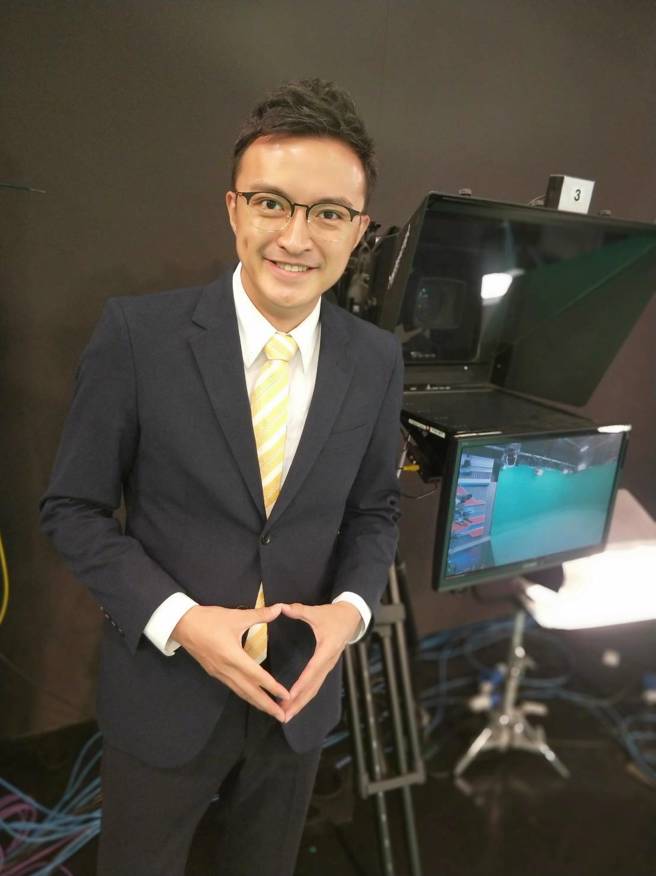 壹电视气象主播赖思豪。（翻摄脸书）