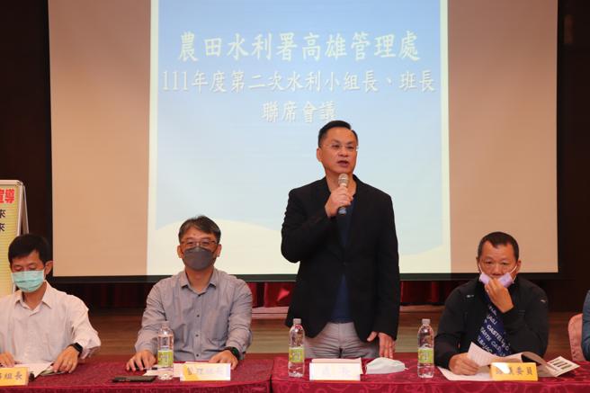 高雄管理處呂文豪處長表示，高雄管理處除配合輪灌實施精準灌溉外，並持續尋找新水源，以提升高雄地區農業抗旱韌性。(農田水利署高雄管理處提供)