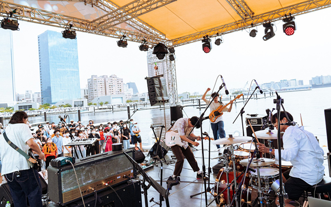 「薄荷綠工廠」樂團演出。 (攝影/朱益良；圖片提供/薄荷綠工廠)

