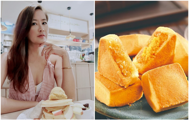 欣西亚认为佳德起酥蛋糕才是店内最厉害的。（图／FB@欣西亚和Shane任翔、佳德凤梨酥）