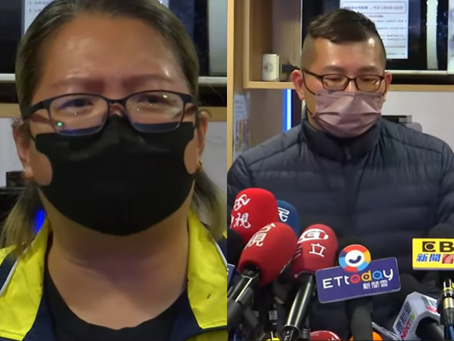 廖姓女宫主落泪说，乩身就是她的丈夫，「他看了影片哭了一晚，我们那么努力，却被扭曲」。（翻摄画面）