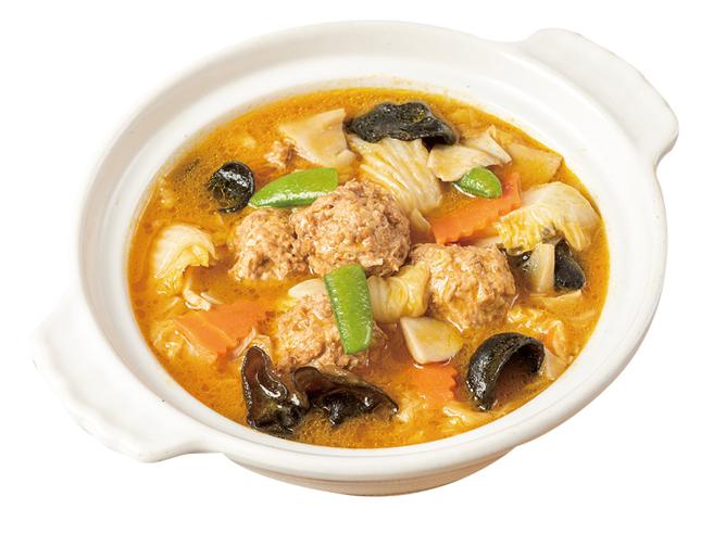 爱买量贩独家，米其林必比登推荐祥和蔬食蟹黄狮子头，350元。（爱买提供）