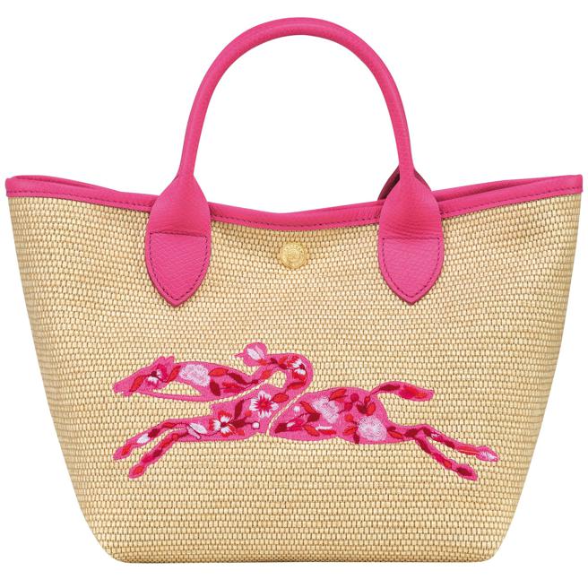 LE PLIAGE系列 编织手提袋 (紫红色)，1万600元。（Longchamp提供）