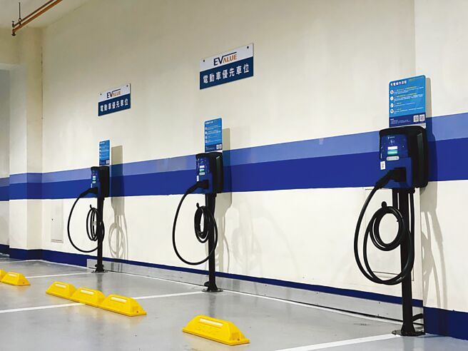 目前社區、飯店民宿、賣場百貨皆可看到evalue。圖／華城電能提供