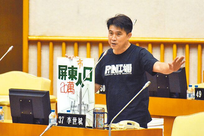 民进党资深议员李世斌将出马角逐屏东县议长。（林和生摄）