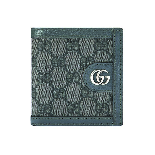 GUCCI Ophidia灰黑色皮夾，1萬4000元。（GUCCI提供）