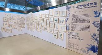 東女植物繪圖展台東航空站展出 生動畫作驚豔旅客