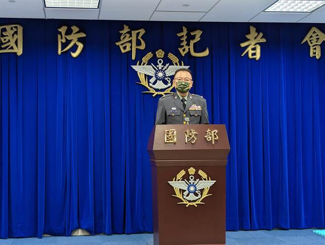 国防部发言人孙立方少将。(邱新博摄)