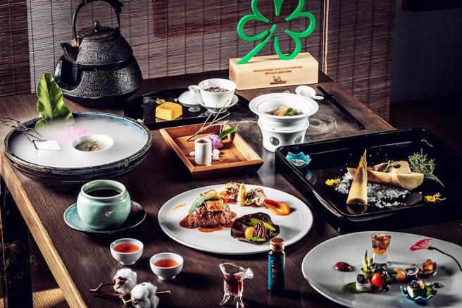 扣3万5000点skm points兑换－阳明春天米其林绿星套餐，价值3828元，限量10组。（新光三越提供）