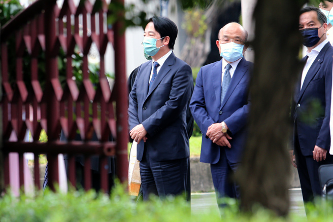 副總統賴清德表態選民進黨主席，閣揆蘇貞昌對此則稱「有利有弊」。（中時資料照／黃世麒攝）