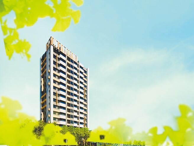 「美富．加倍家」建筑外观3D透视图。图／业者提供