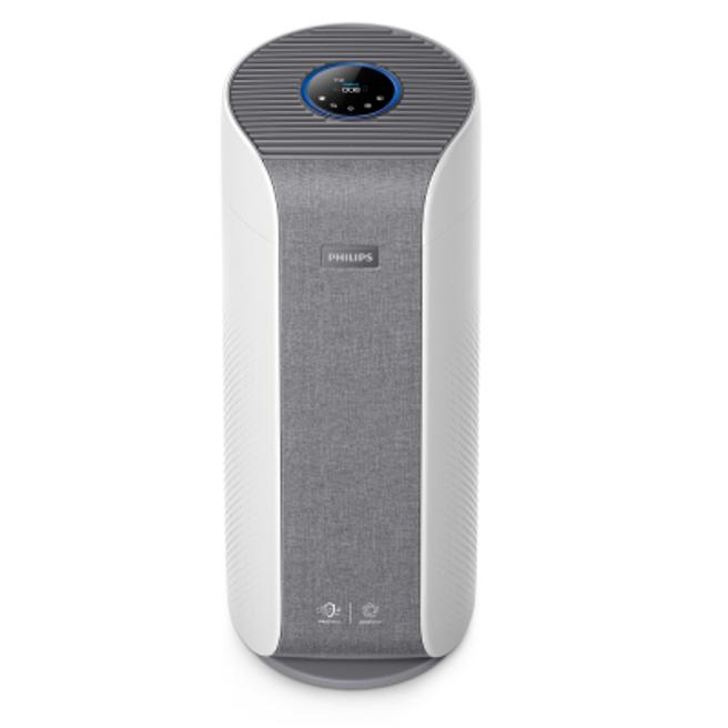 Global Mall新北中和店的飞利浦奈米级抗敏空气清净旗舰机AC3858，原价3万8888元，优惠价2万2900元。（Global Mall提供）