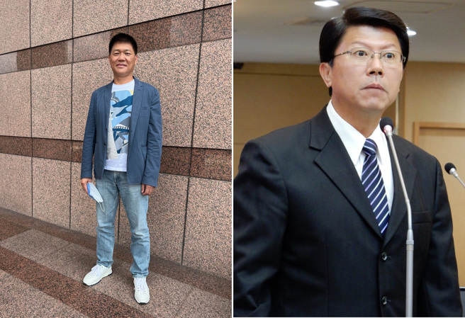 郭再钦提告谢龙介，指其为郭信良玩物出卖国民党。(戴志扬翻摄)