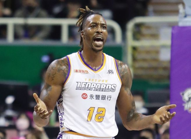 台湾篮坛最大咖洋将「魔兽」霍华德。（季志翔摄）