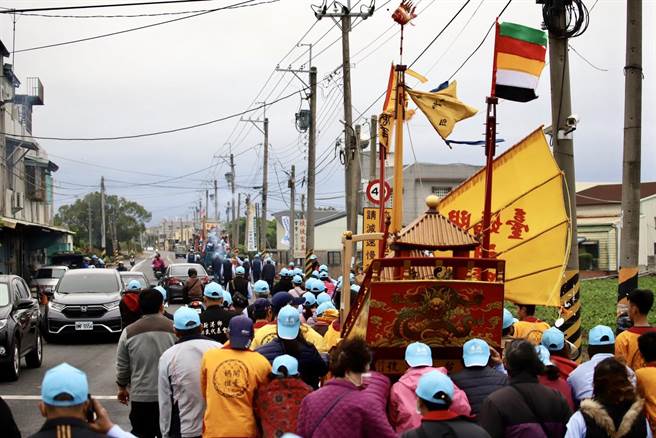 妈祖船上次起驾出巡是2017年参与东石港净海，时隔5年再度出门，阵容不输一般遶境。（新港奉天宫提供∕吕妍庭嘉义传真）