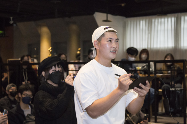 樂天桃猿梁家榮舉辦生涯首次球迷會。（帕菲克國際運動行銷股份有限公司）