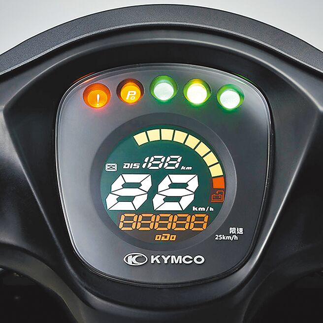 LCD多功能智慧儀表。（光陽提供）