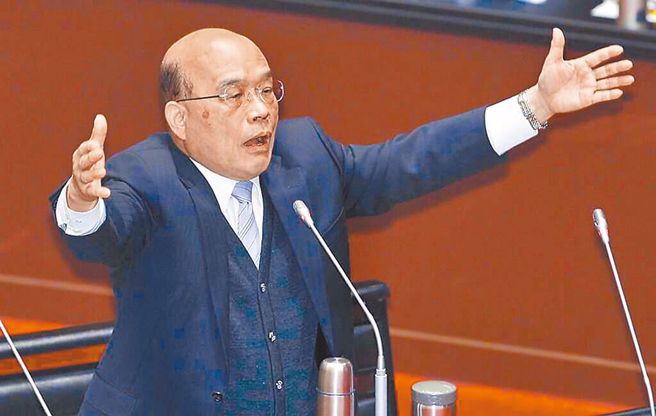 行政院长苏贞昌（图）表示，选罢法修法符合国人期待，却引来Ptt乡民一面倒的批评。（中时资料照）