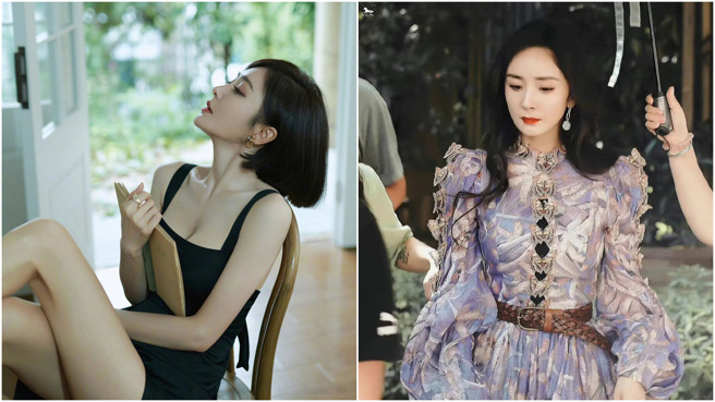 杨幂与秦岚先后都传出与一位鲜肉男星交往。(图/微博)