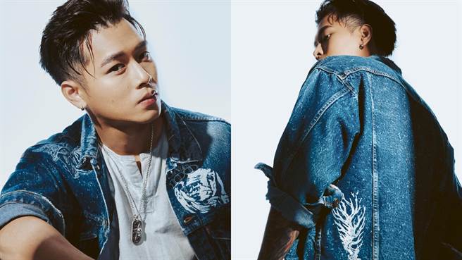 高尔宣透过LEVI’S Tailor Shop客制化服务，打造专属丹寧外套。（LEVI’S 提供）