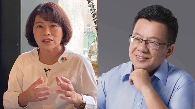 嘉義市長重新選舉延長賽，國民黨黃敏惠(左)連任，擊敗民進黨李俊俋(右)。（中時資料照及李俊俋臉書合成圖）