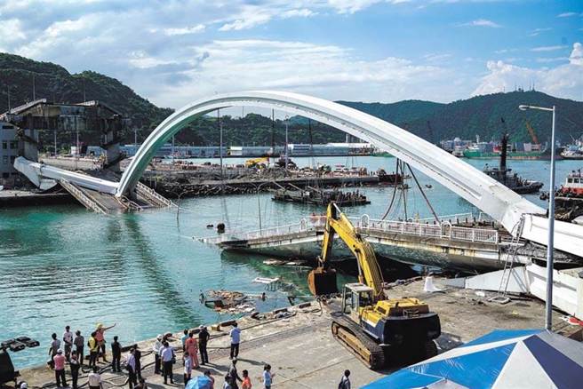 宜兰县南方澳跨港大桥2019年发生坍塌意外。(本报资料照片)