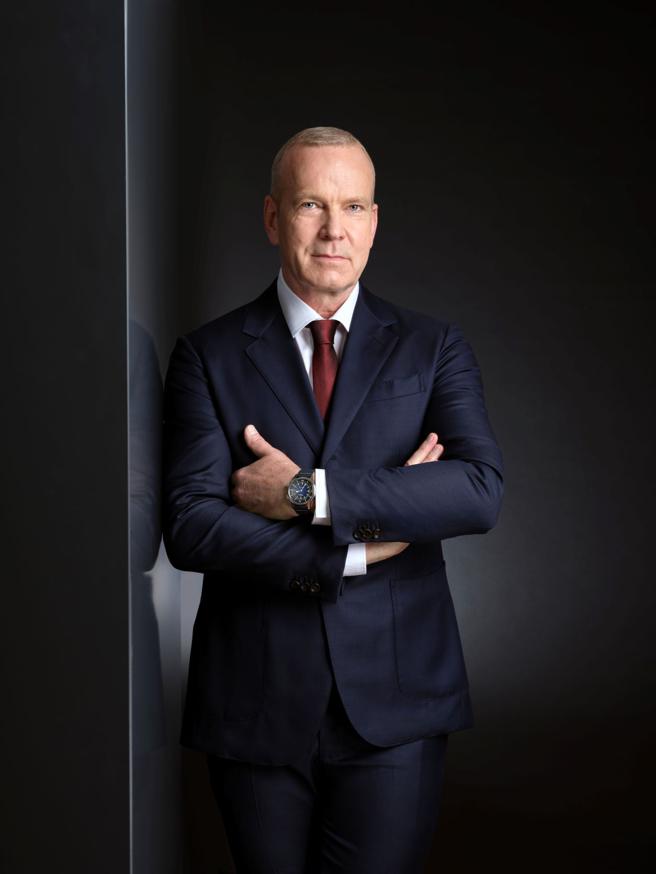 浪琴總裁Matthias Breschan接受本報專訪，暢談這兩年帶領浪琴度過疫情、再創新局的訣竅。（Longines提供）
